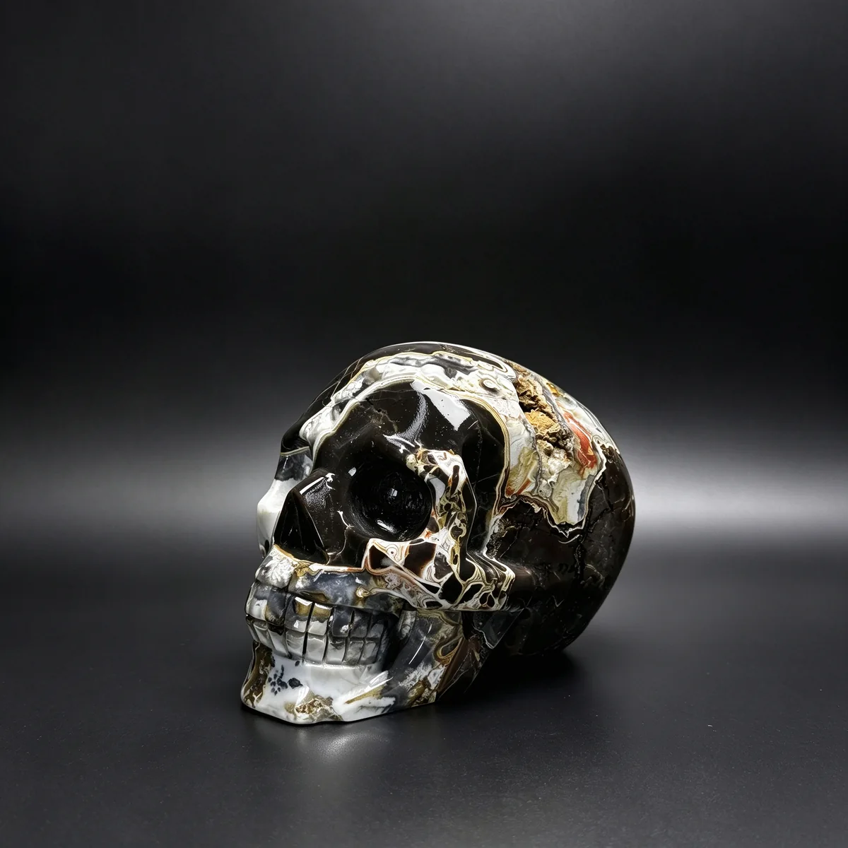 4.72″ Mexican Agate Crystal Skull — CS-260004