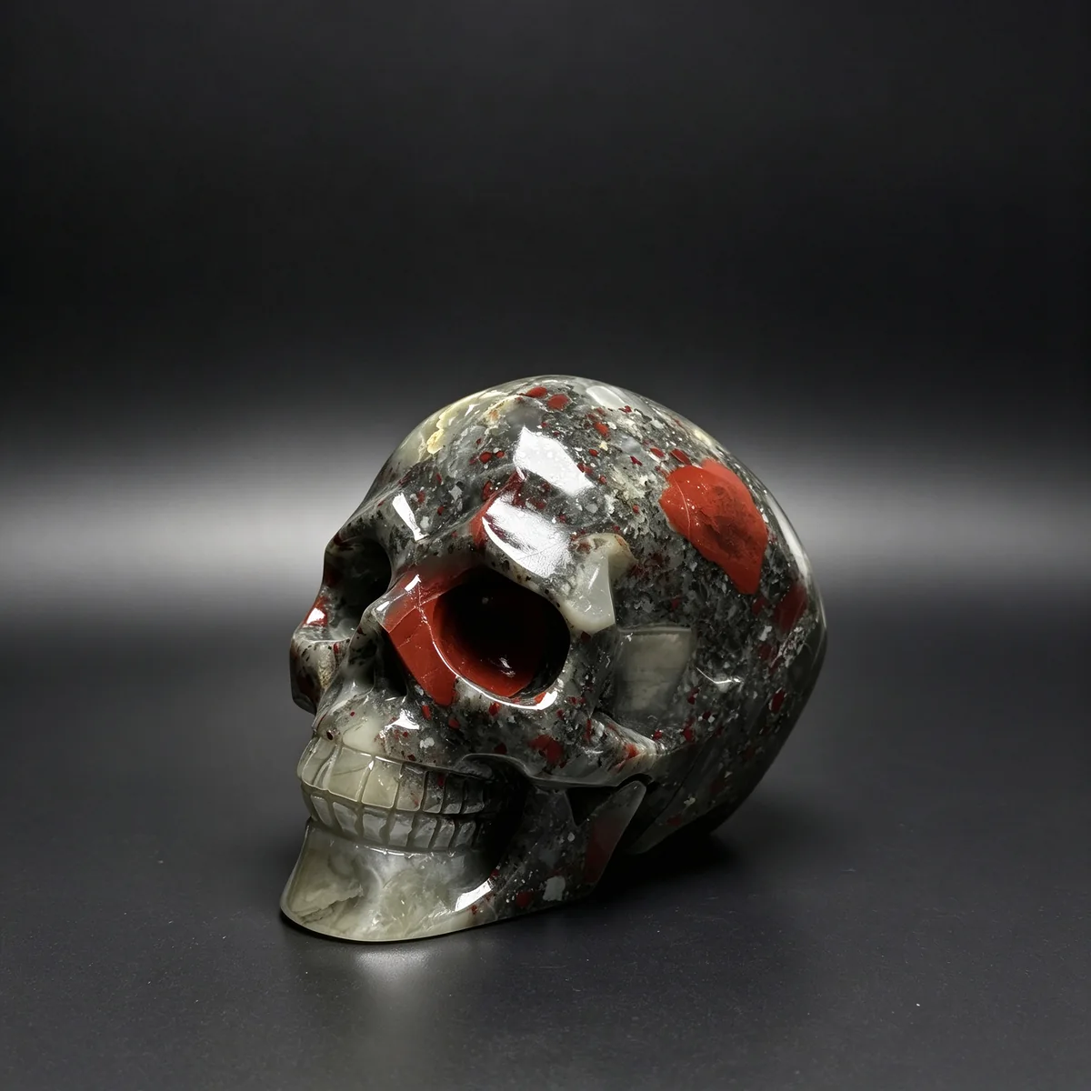 5.02″ African Bloodstone Crystal Skull — CS-260005