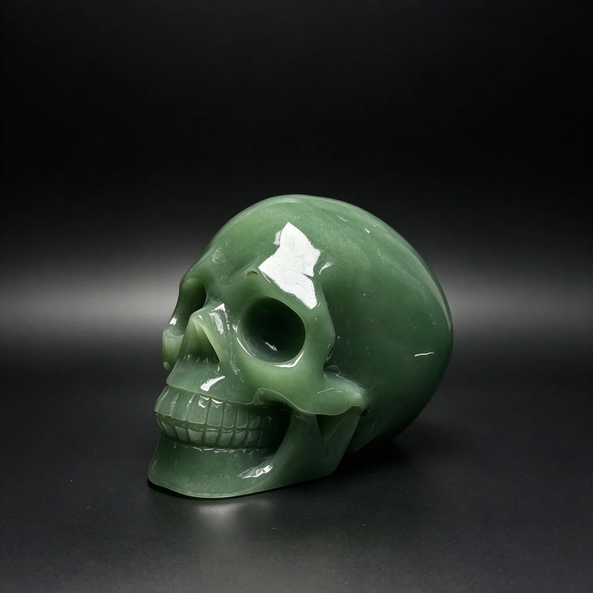 4.54″ Green Aventurine Crystal Skull — CS-260007