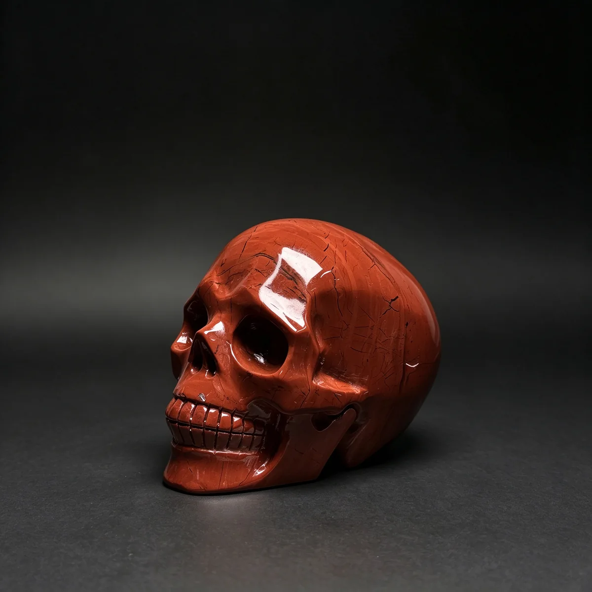 3.92″ Red Jasper Crystal Skull — CS-260008