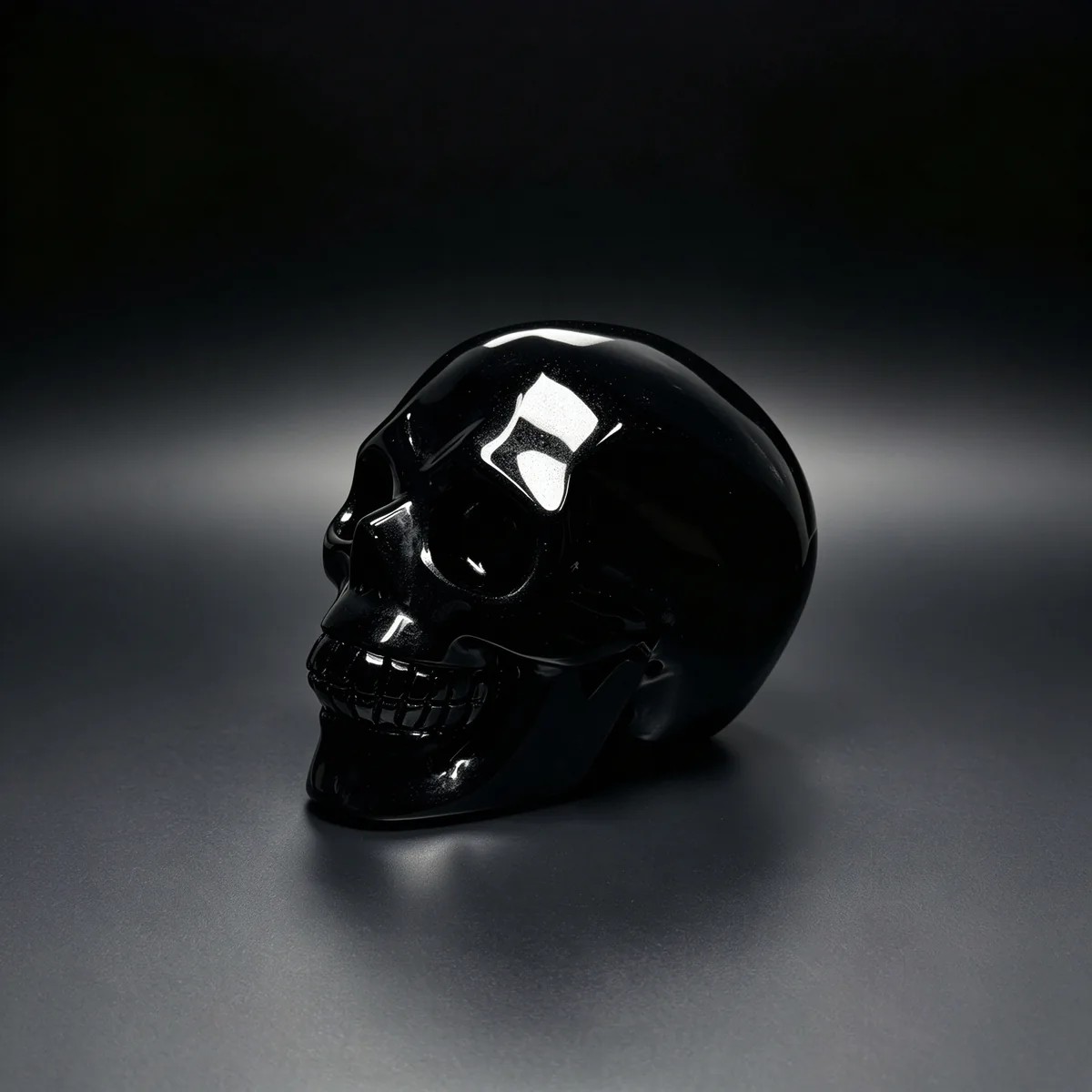 4.89″ Obsidian Crystal Skull — CS-260018